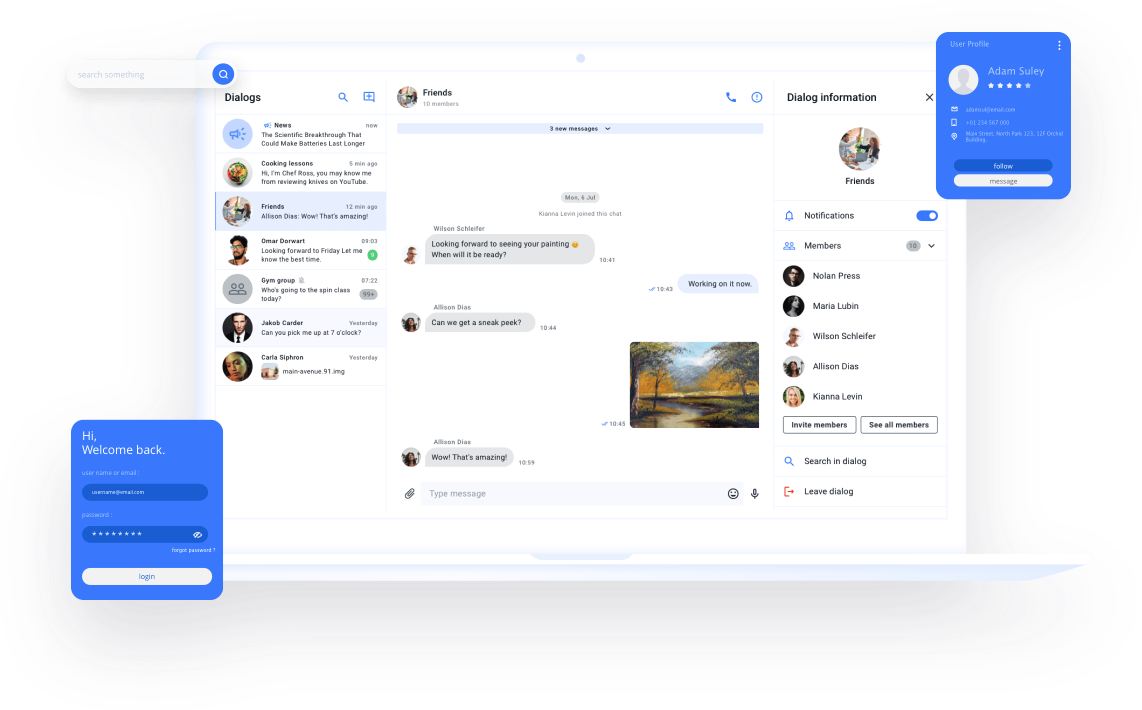 QuickBlox UI Kit Functionality