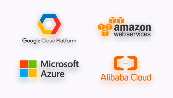 Core features of the largest cloud providers