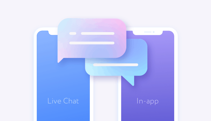 Live chat vs in-app messaging